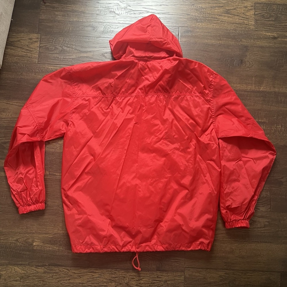 vintage 90s Totes Red windbreaker jacket In A Bag Med Womens Mens Y2K 1/2 Zip - Picture 7 of 11